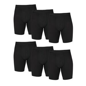 Athletic Works Men's Quick Dry Performance Stretch Boxer‎ Briefs, 6 Pack Small